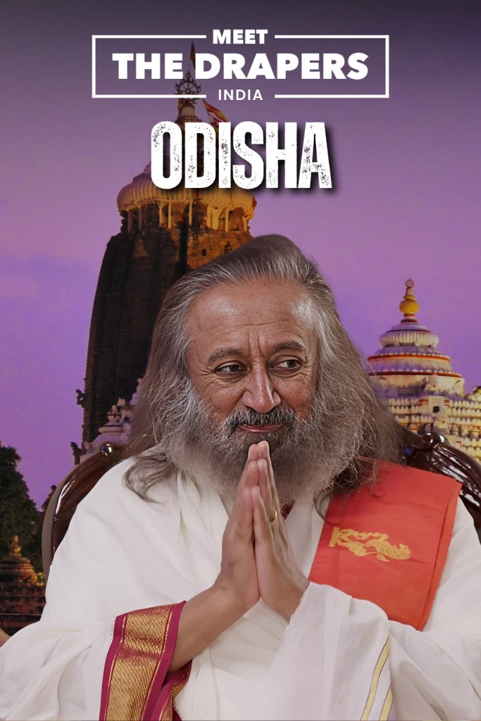 Gurudev Sri Sri Ravi Shankar appears on the cover of Meet the Drapers India: Odisha episode