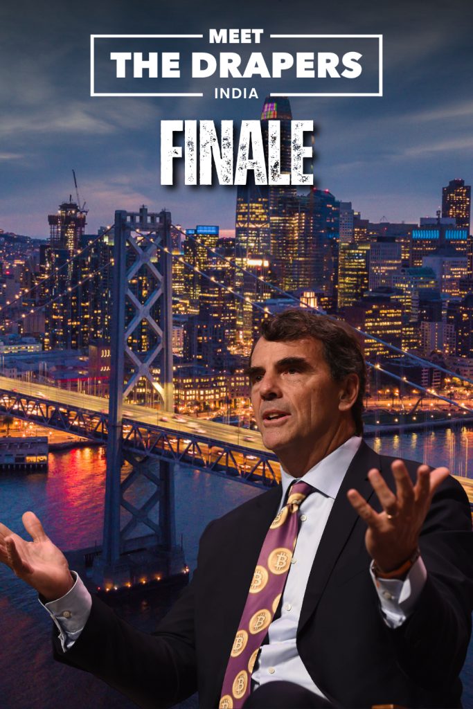 Tim Draper poses on the cover for the Meet the Drapers India Finale